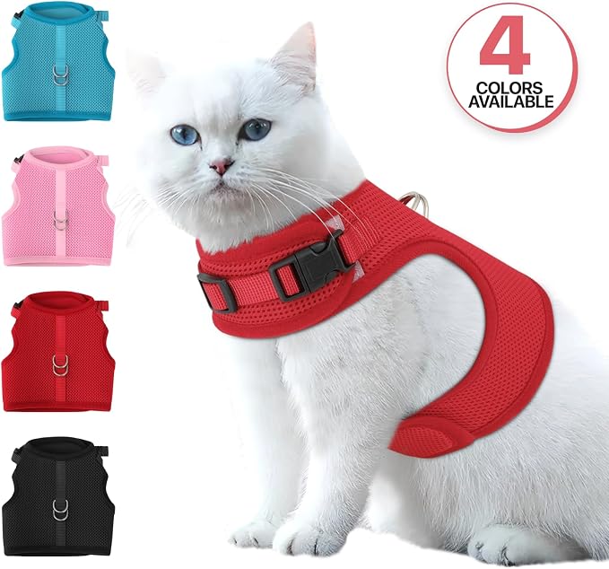 MoNiBloom Soft Cat Harness for Walking Escape Proof and Travel, Kitten - Image 7