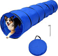 Dog Agility Tunnel with Carry Bag and Ground Spikes, Foldable 10-Foot Tunnel by Unknown
