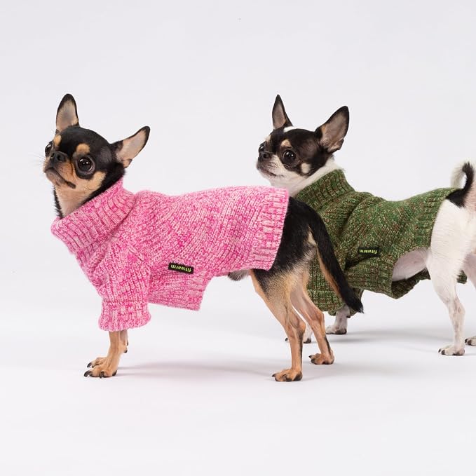 Fitwarm Knitted Turtleneck Dog Sweater, Cozy Dog Winter Clothes - Image 7
