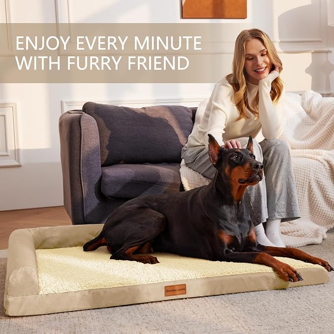 Patas Lague Orthopedic XL Dog Bed Large Sized Dog 48''X30'', Waterproof L - Image 2