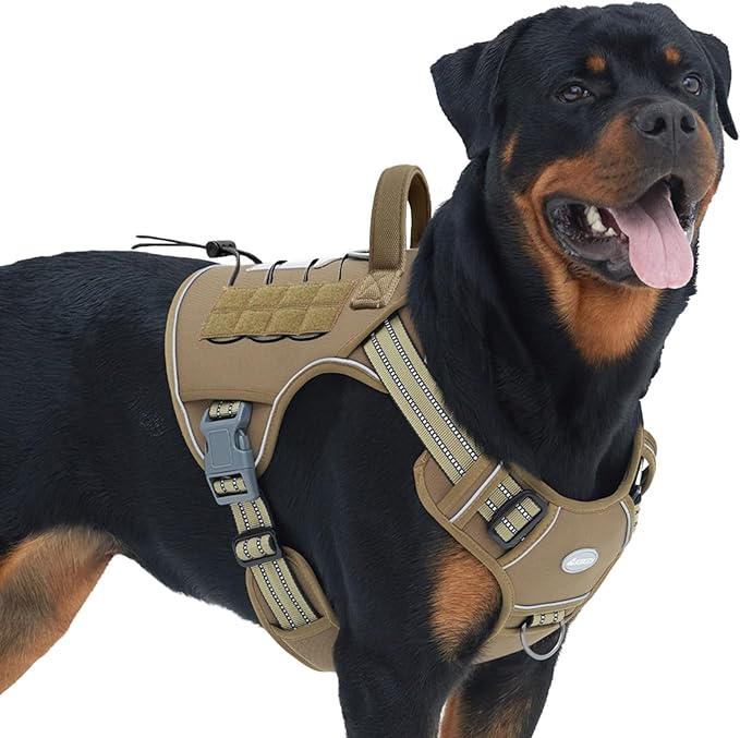 Auroth Tactical Dog Harness for Large Dogs No Pull Adjustable Pet Harness by AurothPets