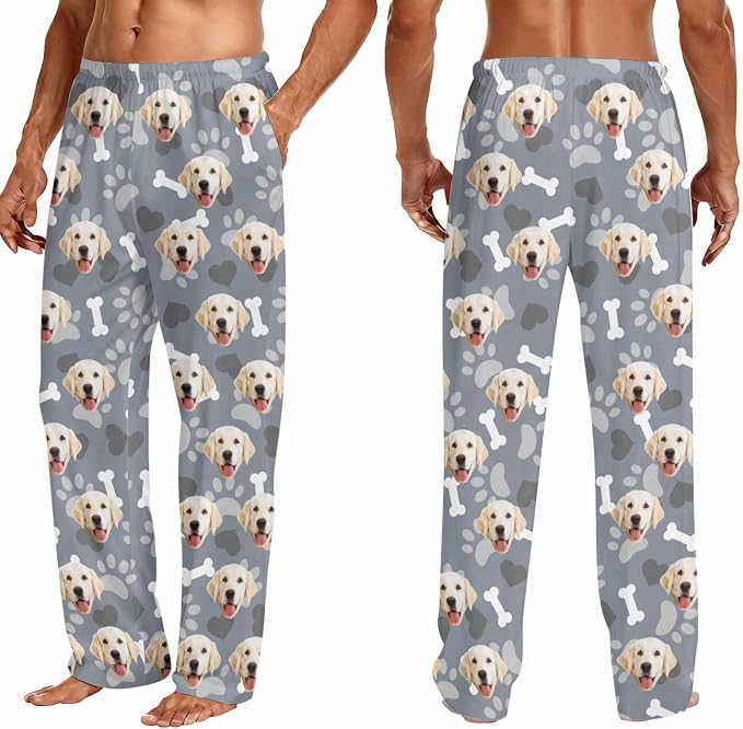 Custom Couple Pajama Pants Sock - Image 3