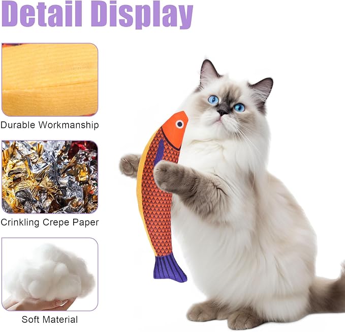 6 Pack Cat Toys, Catnip Toys for Cats, Cat Toys Interactive for Bored Indoor - Image 3