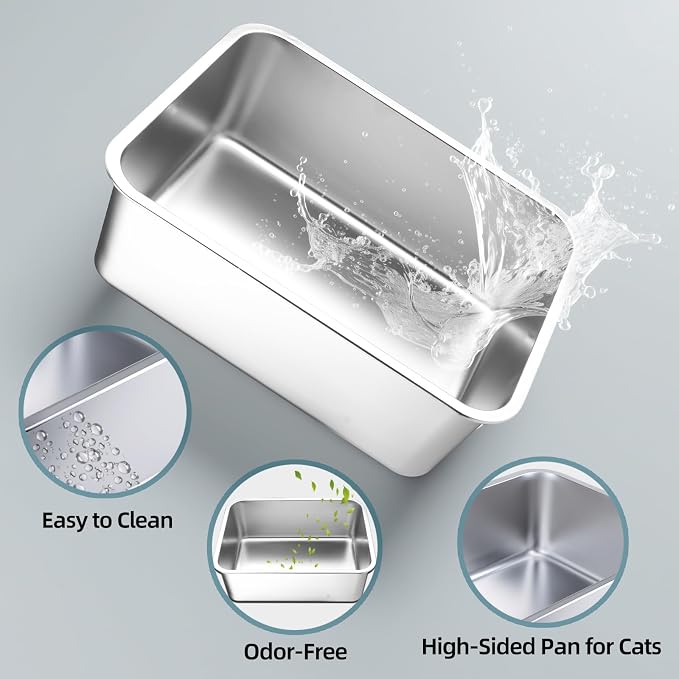 Stainless Steel Cat Litter Box - Image 3