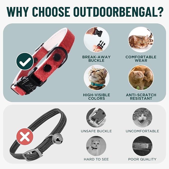 OutdoorBengal Blue Cat Collar Breakaway - Image 3