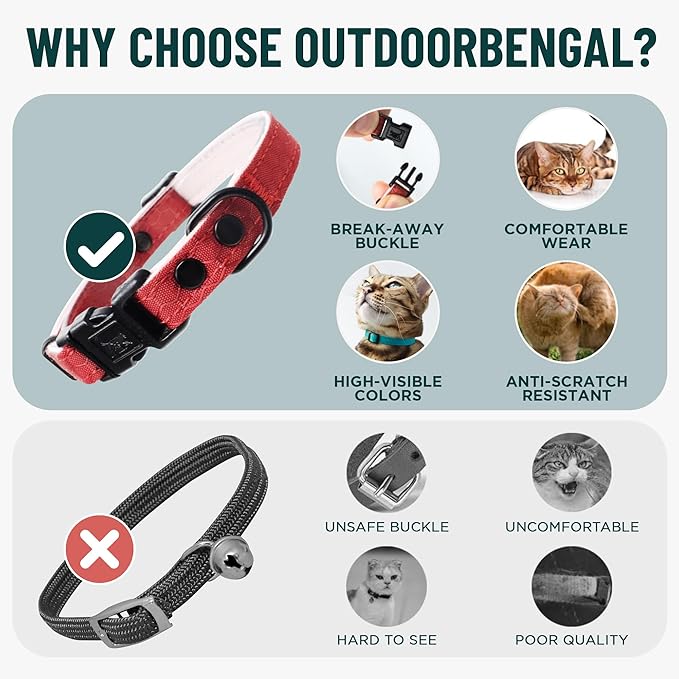 OutdoorBengal Pink Cat Collar Breakaway - Image 3