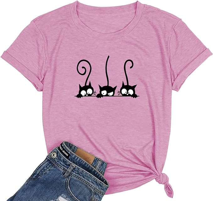 NIUBIA Women's T Shirts Summer Tops Simple Heart Graphic Shirts Sayings Short by NIUBIA