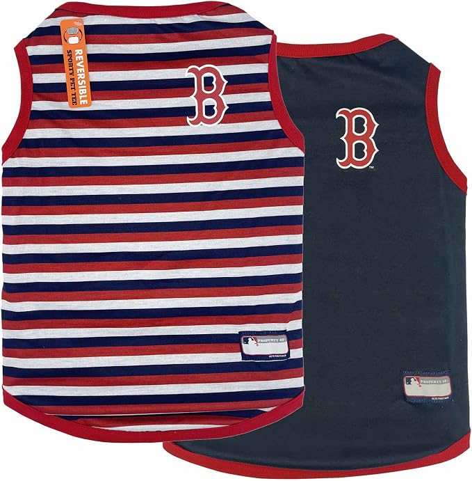 Pets First MLB Boston RED SOX Reversible T-Shirt, Medium by PETSFIRST