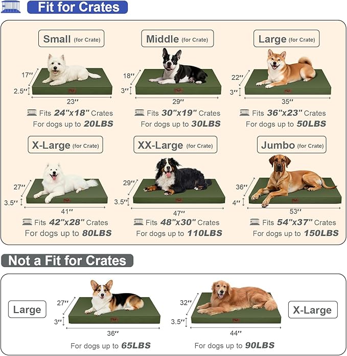 Outdoor Extra Large Dog Crate Bed, XXL Waterproof Dog Bed - Image 6