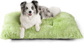EHEYCIGA Fluffy Dog Crate Bed for Large Dogs, Plush Faux Fur Crate Pad by EHEYCIGA