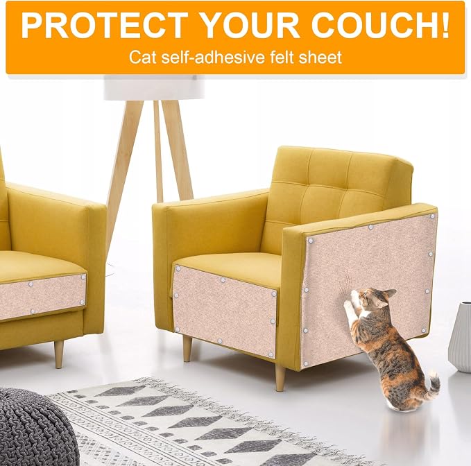 Large Cat Scratching Mat, Trimmable DIY Cat Wall Climbing Carpet, Cat Couch - Image 6