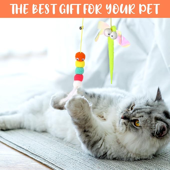 Shappy 150 Pcs Cat Toys for Indoor Cats Bulk, Kitten Toys Pack, Variety - Image 6