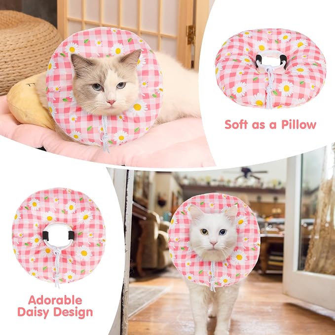 BEAUTYZOO Cat Cone Collar Soft, Cat Donut Recovery Collar after Surgery to Stop - Image 7