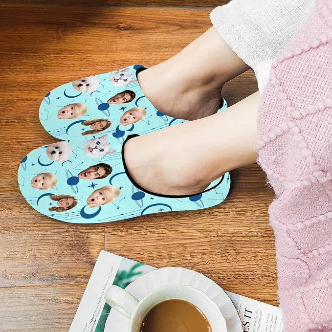 Artsadd Custom Pajamas for Women Men Family, Personalized Face Pjs Pajama Pants - Image 6