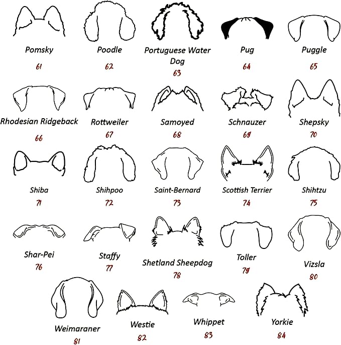 Personalized Dog Mom Sweatshirt, Custom Dog Ear Line Art Portrait Sweatshirt - Image 6