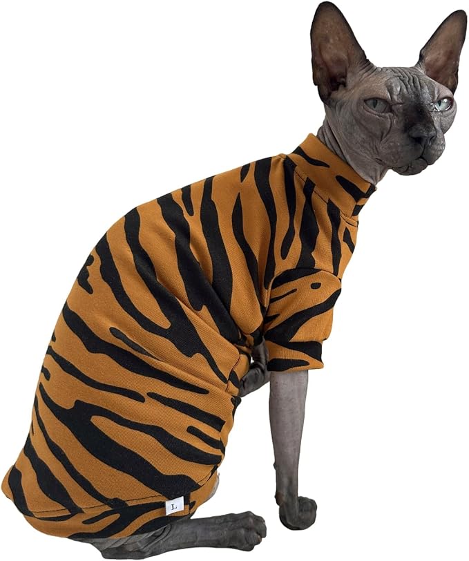 Limited Edition Sphynx Cat Cotton T-Shirts Hairless Cat Sweatshirt Pet Kitten - Image 3