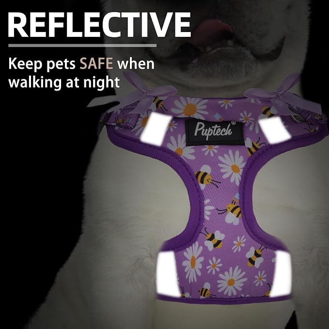 PUPTECK Dog Harness and Leash Set Small Sized, Step in No Pull Adjustable Puppy - Image 4