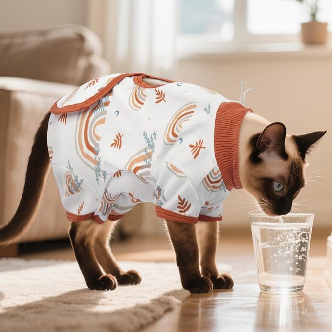DENTRUN Cat Surgery Recovery Suit Female Male Soft Onesie, Kitten Surgical - Image 5