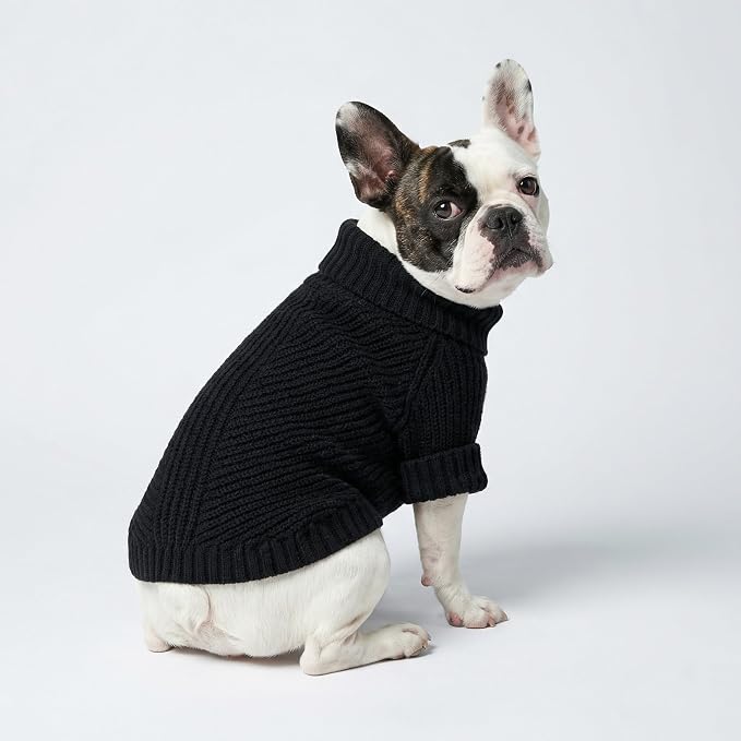 Fitwarm Dog Turtleneck Sweater, Thermal Knitted Pet Coat, Dog Winter Clothes - Image 2