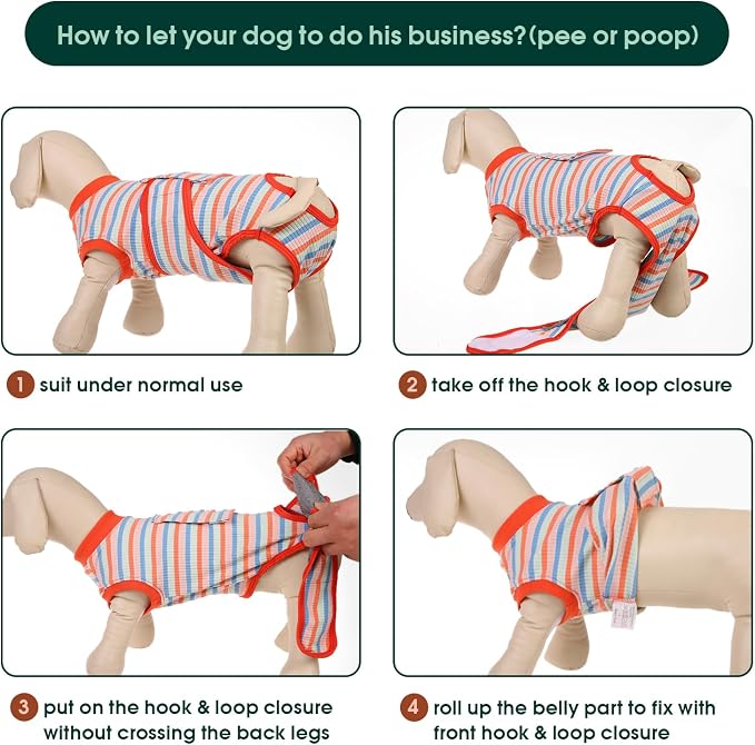 Kuoser Recovery Suit for Dogs Cats After Surgery, Professional Pet Recovery - Image 4