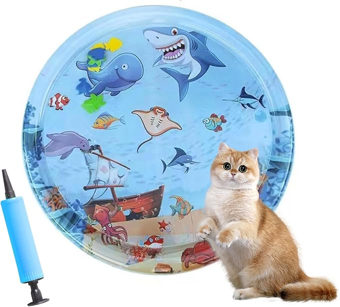 Cat Water Mat 2025 Upgraded 0.5mm Thickened Sensory Water Palymat, Anti-Scratch by Calantre