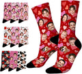 Artsadd Custom Face Socks for Women Men Cat Dog Lovers, Customized Unisex Funny by Artsadd