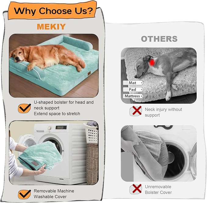 Orthopedic Large Dog Bed Washable: Large Size Dog Beds - Image 3