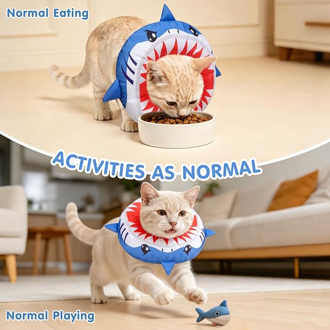 BEAUTYZOO Cat Cone Collars Soft, Cat Recovery E Collars After Surgery to Stop - Image 5