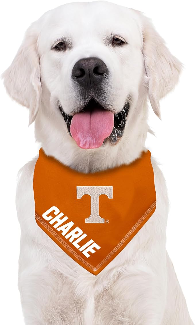 Pets First NCAA Tennessee Volunteers Personalized Tie Around Bandana - Image 3