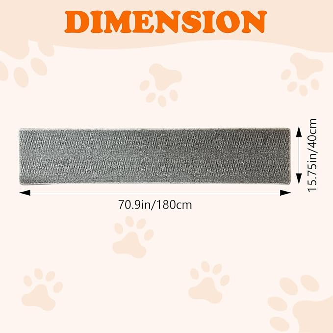70.9"x 15.7" Thickened Extra Large Cat Wall Climbing Carpet - Image 2
