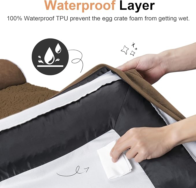 Large Dog Bed Orthopedic Washable: Beds Bolster XL Bed Big XLarge Dogs Egg - Image 4
