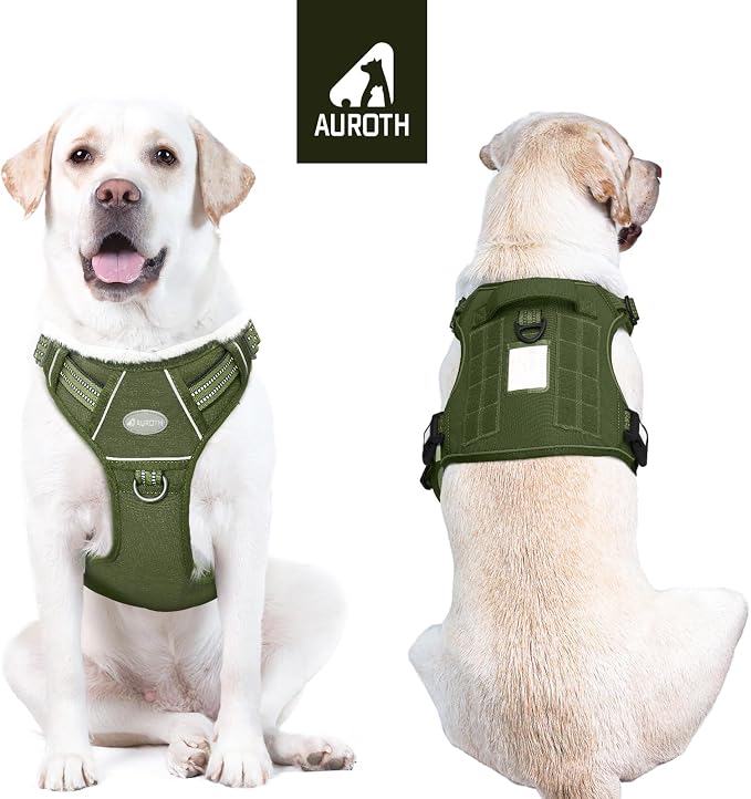AUROTH Tactical Dog Harness for Large Dogs No Pull Adjustable Pet Harness - Image 9