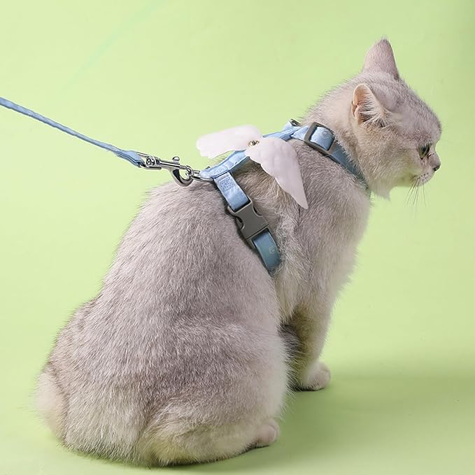 Cat Harness and Leash Set White Wing - Image 5