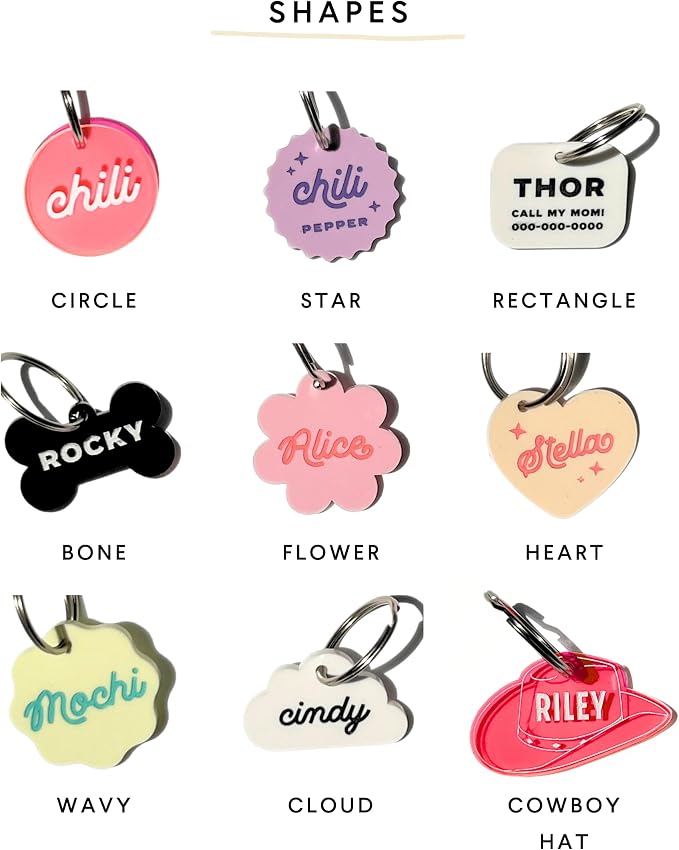 Personalized Pet ID Name Tag Charm – Custom Engraved Contact Information – - Image 3