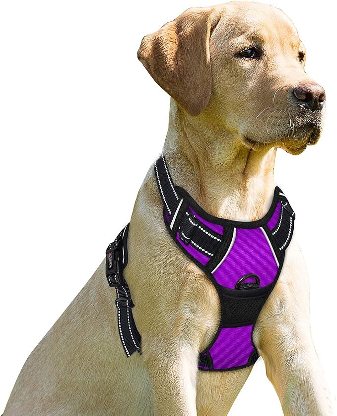 BARKBAY No Pull Dog Harness Front Clip Heavy Duty Reflective Easy Control Handle by BARKBAY