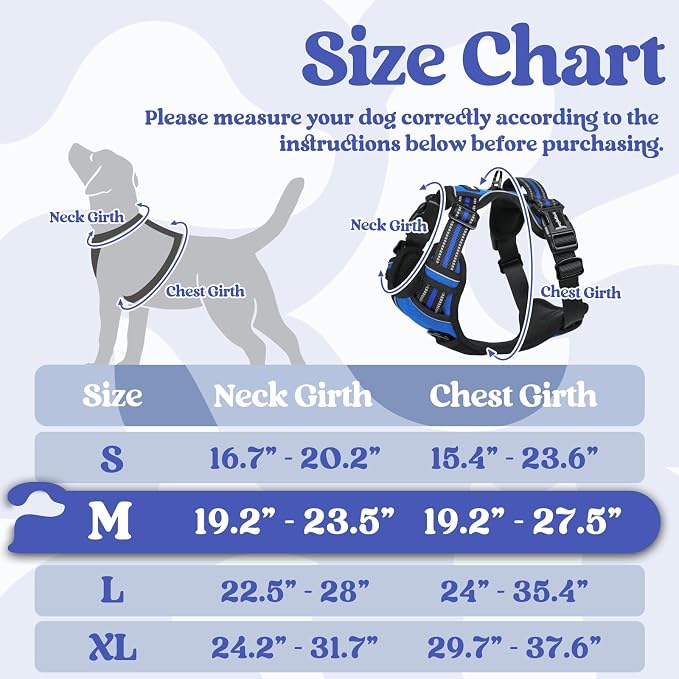 rabbitgoo Dog Harness Medium Sized, No Pull Pet Harness - Image 2