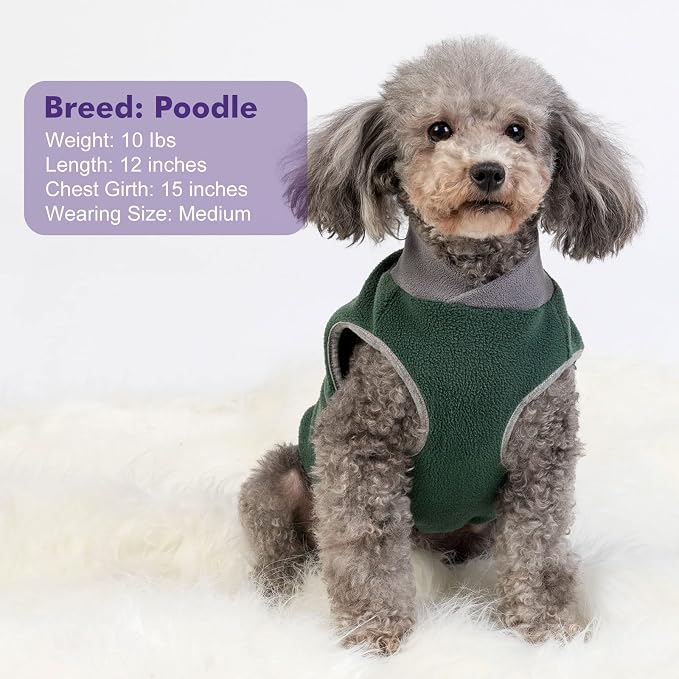 cyeollo 2 Pack Fleece Dog Sweaters - Image 7