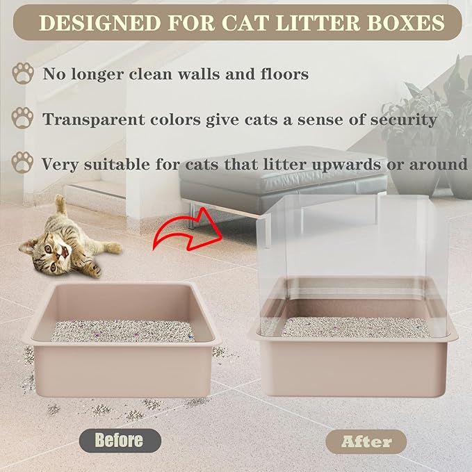 8Pcs Cat Litter Box Pee Shields - Image 4