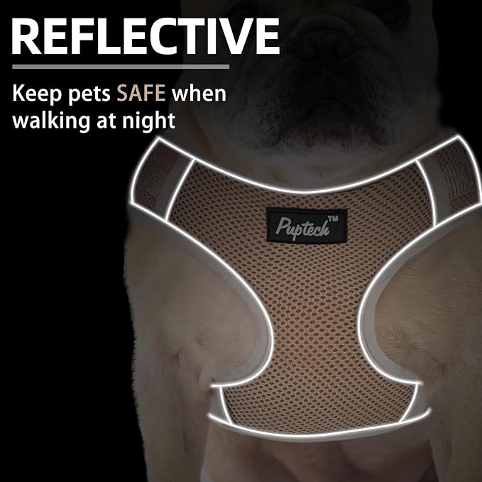 PUPTECK Small Dog Harness and Leash Set, No Pull Adjustable Puppy Cat Harness - Image 5