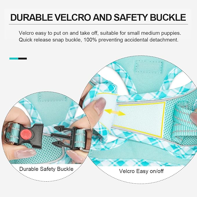 Mercano Soft Mesh Dog Harness and Leash Set, No-Chock Step-in Reflective - Image 4