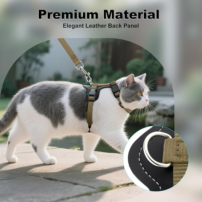 Plutus Pet Adjustable Cat Harness and Leash Set, Quick Release, Escape Proof - Image 3