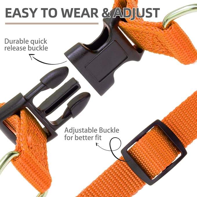 PUPTECK No Pull Dog Harness Soft Adjustable Basic Nylon Step in Puppy Vest - Image 4