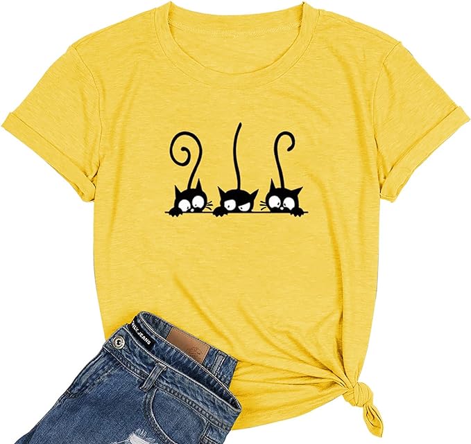 NIUBIA Women's T Shirts Summer Tops Simple Heart Graphic Shirts Sayings Short by NIUBIA