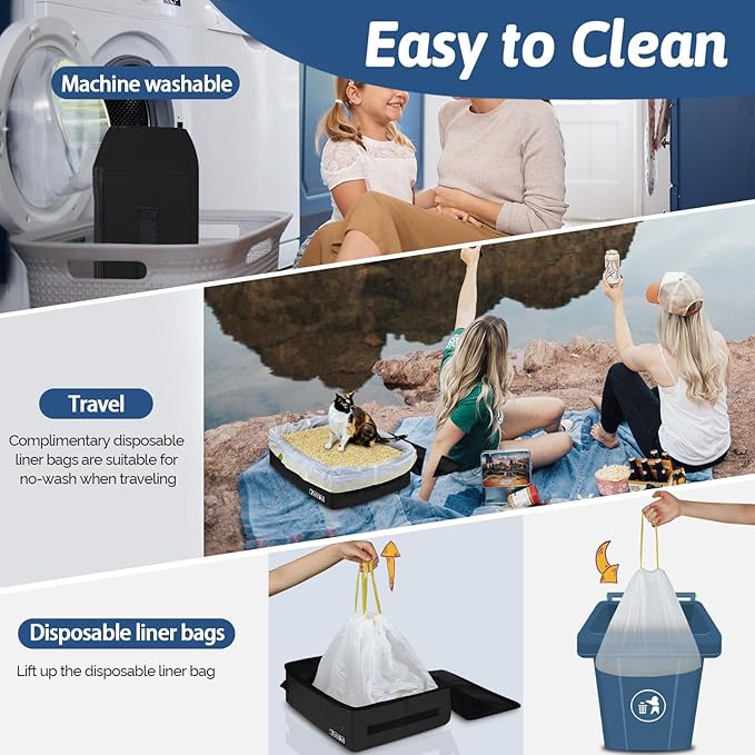 Petskd Portable Cat Travel Litter Box - Image 5