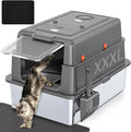 XXXL Extra Large Stainless Steel Litter Box by KMNSUN