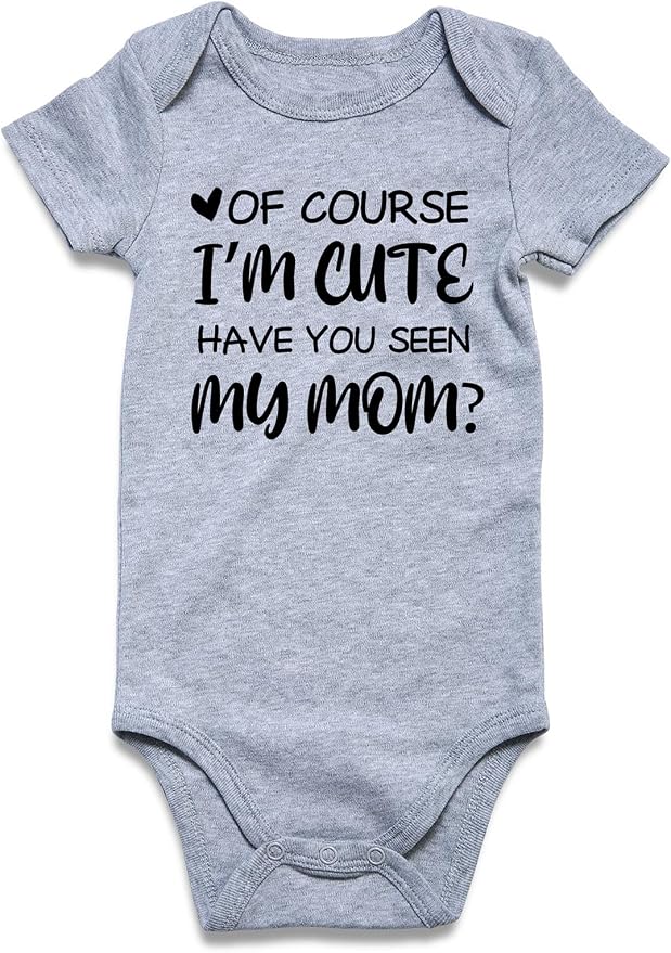 UNIFACO Unisex Baby Funny Saying Outfit Short and Long Sleeve Bodysuits Romper by UNIFACO