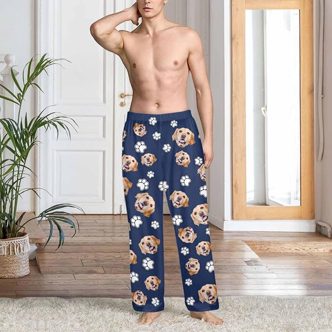 Custom Couple Pajama Pants Sock - Image 3