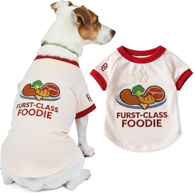 Parisian Pet Dog Furst Class Foodie Shirt by ParisianPet