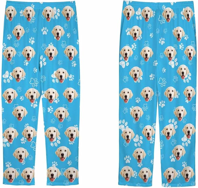MyPupSocks Customized Face Pajamas Pants Sleep Bottoms - Image 5