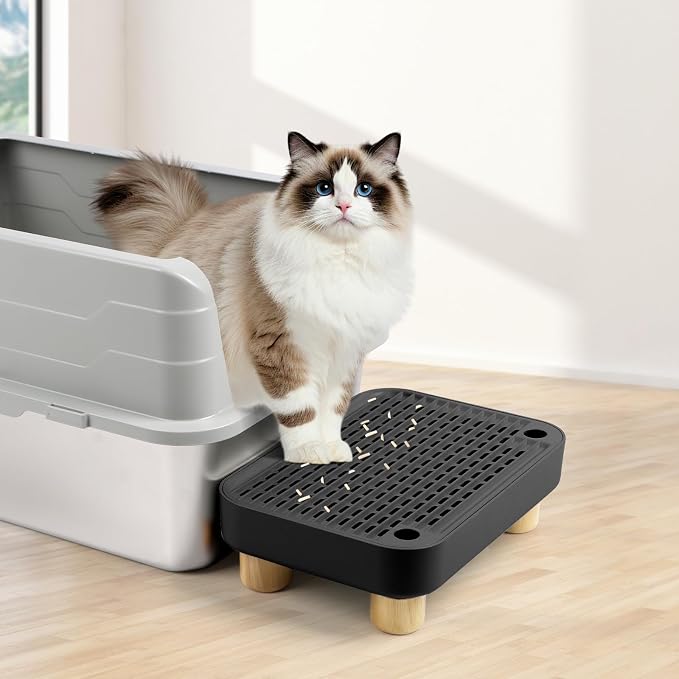 Cat Litter Box Step Ramp, Cat Litter Catcher Mat - Image 7